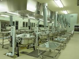 給食センターの調理場の写真
