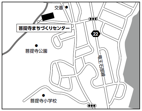 菩提寺まちづくりセンター周辺地図