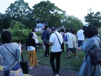 森北公園見学の様子（タウンミーティング）