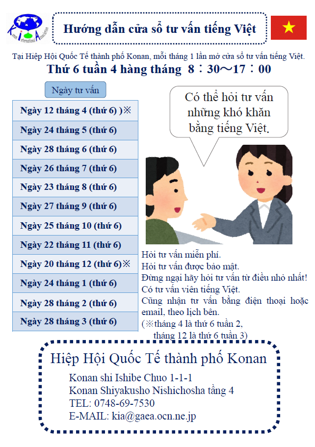 Hướng dẫn cửa sổ tư vấn tiếng Việt