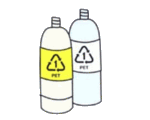 清涼飲料水のペットボトルのイラスト