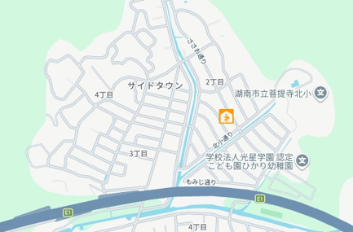 菩提寺北学童保育所地図