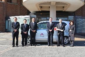 2月9日日本精工福祉基金石部支部福祉車両寄贈式の様子