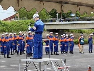 6月25日甲賀広域消防連合夏季訓練大会の様子