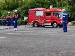 6月25日甲賀広域消防連合夏季訓練大会の様子