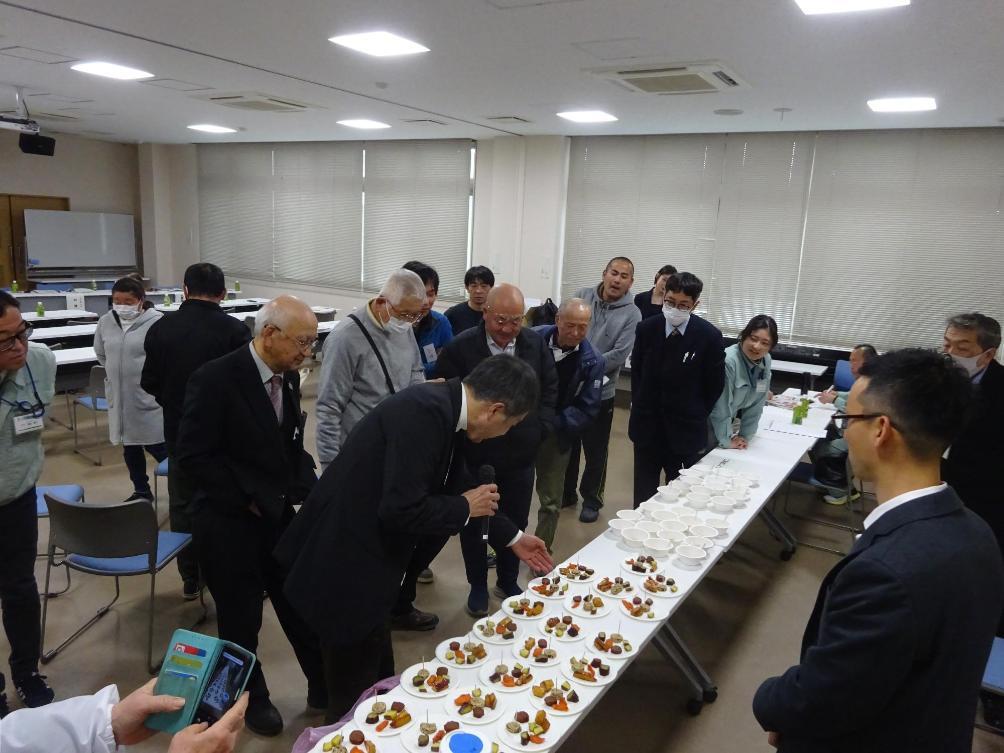 ここぴあ交流会試食展示風景