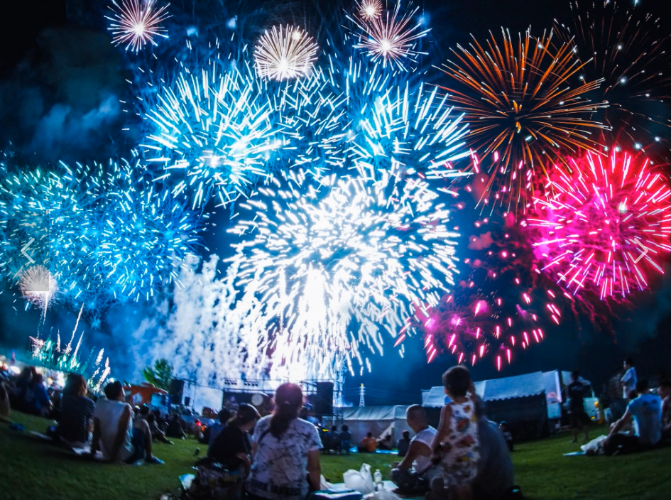 湖南市夏祭り花火