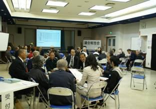 日枝中学校区議会報告会の時の様子の写真1