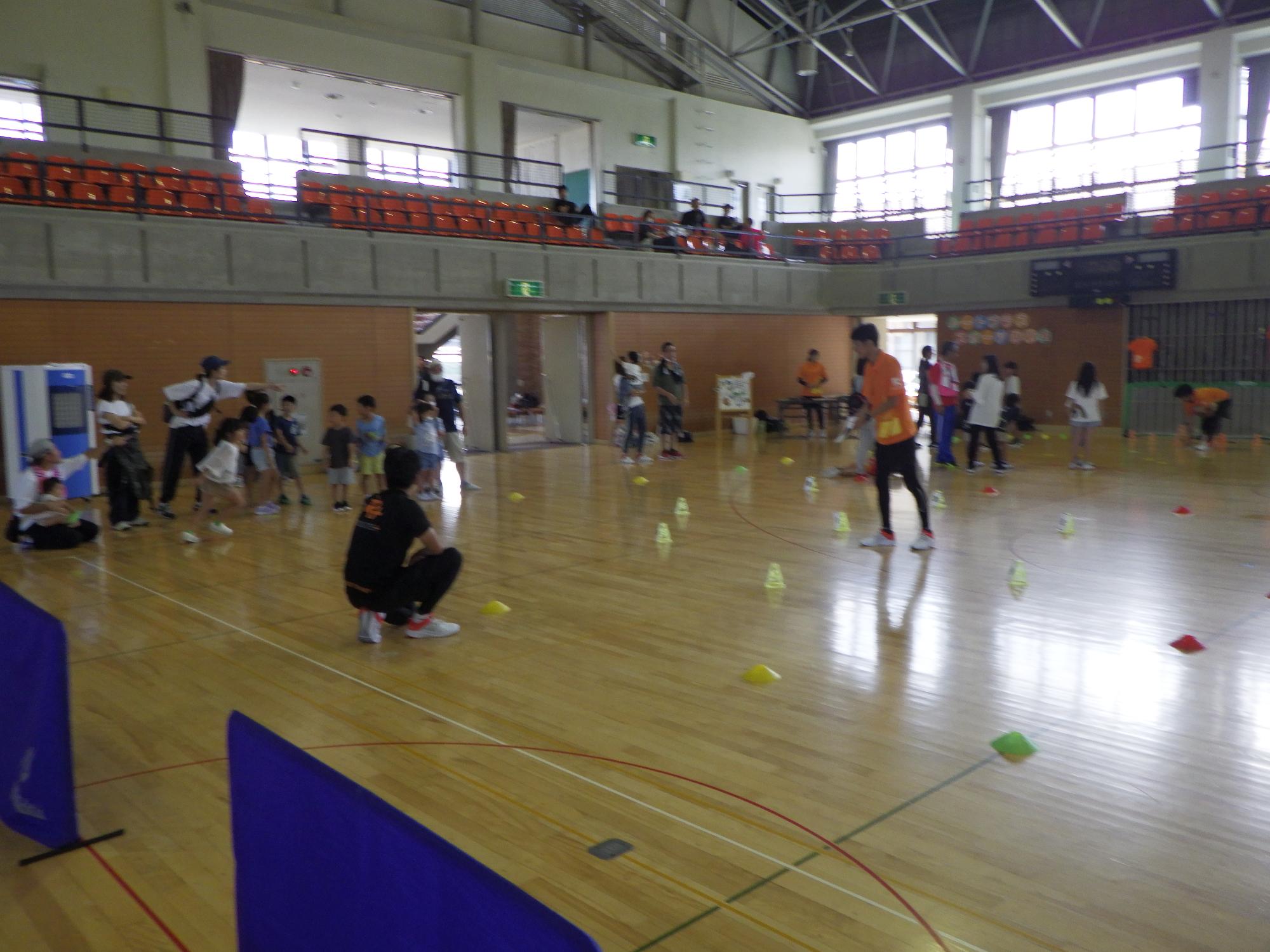 スポーツスタンプラリーの様子