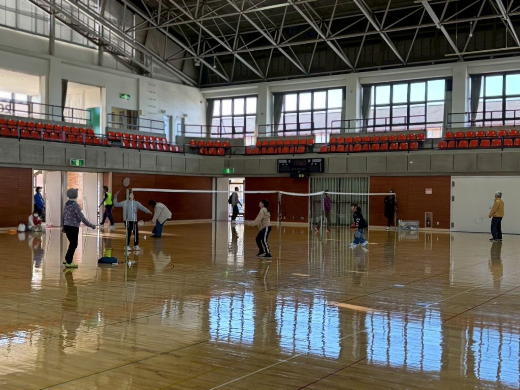 バドミントンの様子