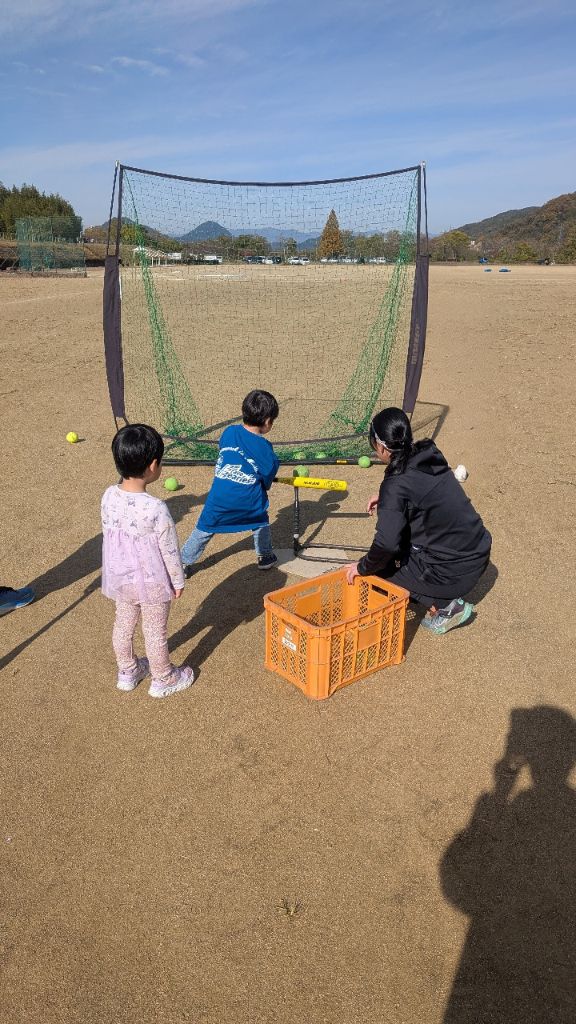 ソフトボール教室の様子