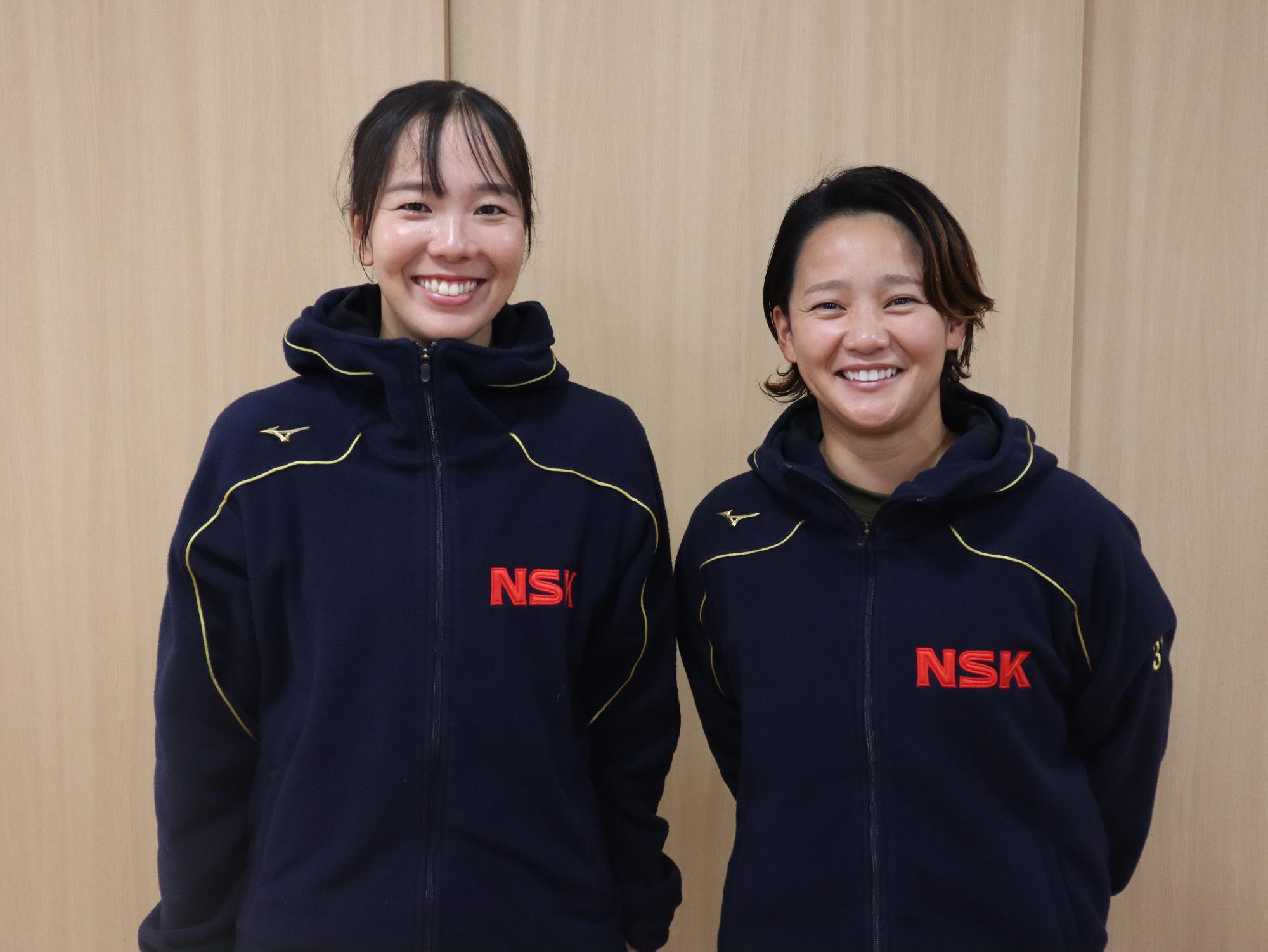 田中監督・小泉選手