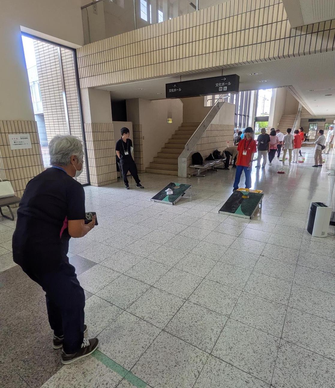 コーンホールの様子.